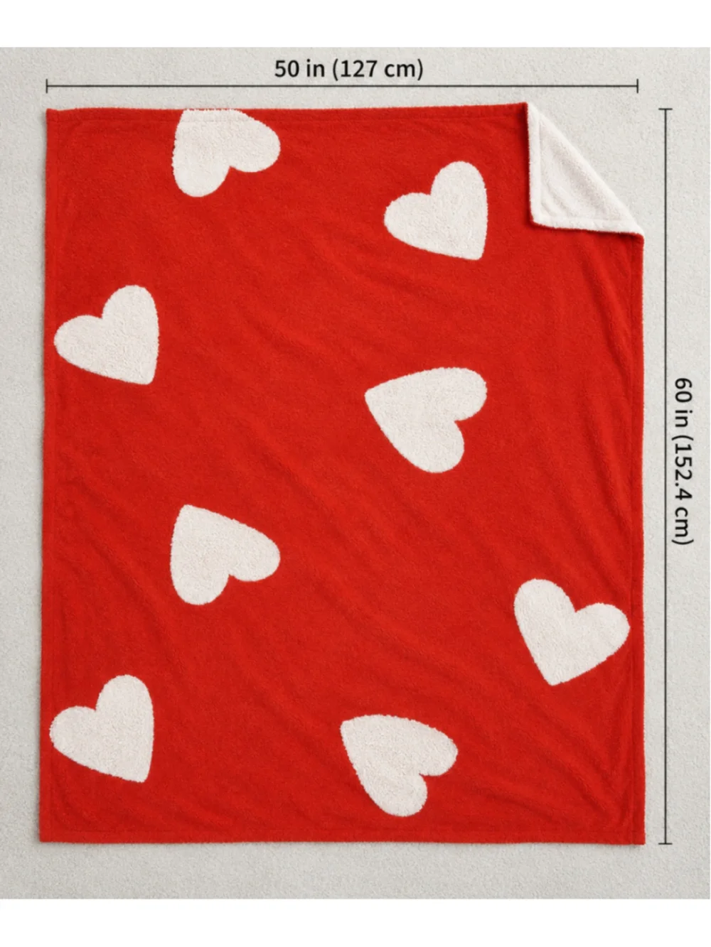 Pillowfort™ Patisserie Heart Kids’ Chenille Throw Blanket